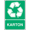 Recycling Sign  STN 122 Polyester self-adhesive - "Karton" - 210x297mm